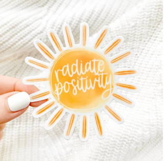 Radiate Positivity Sticker