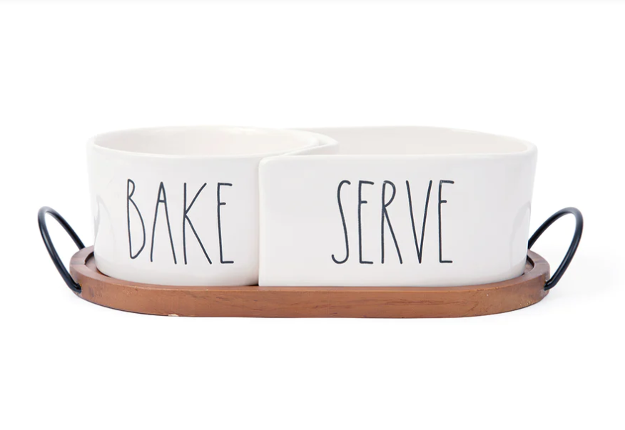 Rae Dunn Bake & Serve Set