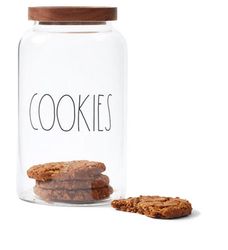 Rae Dunn Glass Cookie Canister