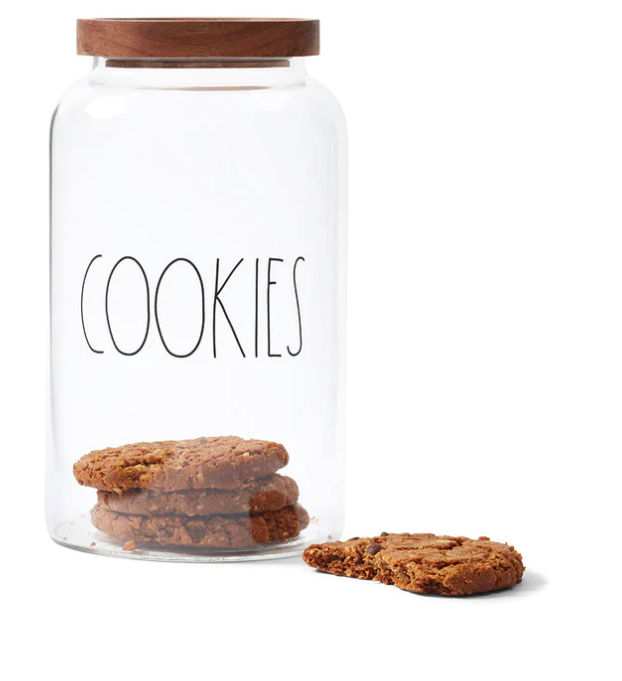 Rae Dunn Glass Cookie Canister