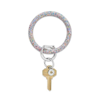 Rainbow Confetti Key Ring