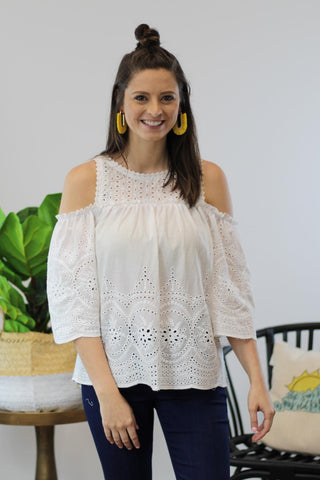 Real Deal Eyelet Top
