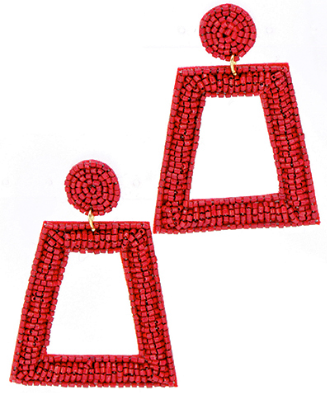 Red Bianca Earrings