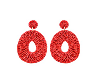 Red Caroline Earrings