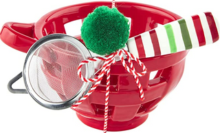 Red Christmas Berry Bowl Set