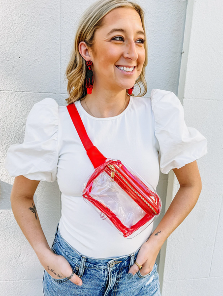 Red Clear Belt Bag – Darling State of Mind