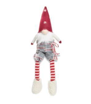 Red Felt Dangle Leg Gnome