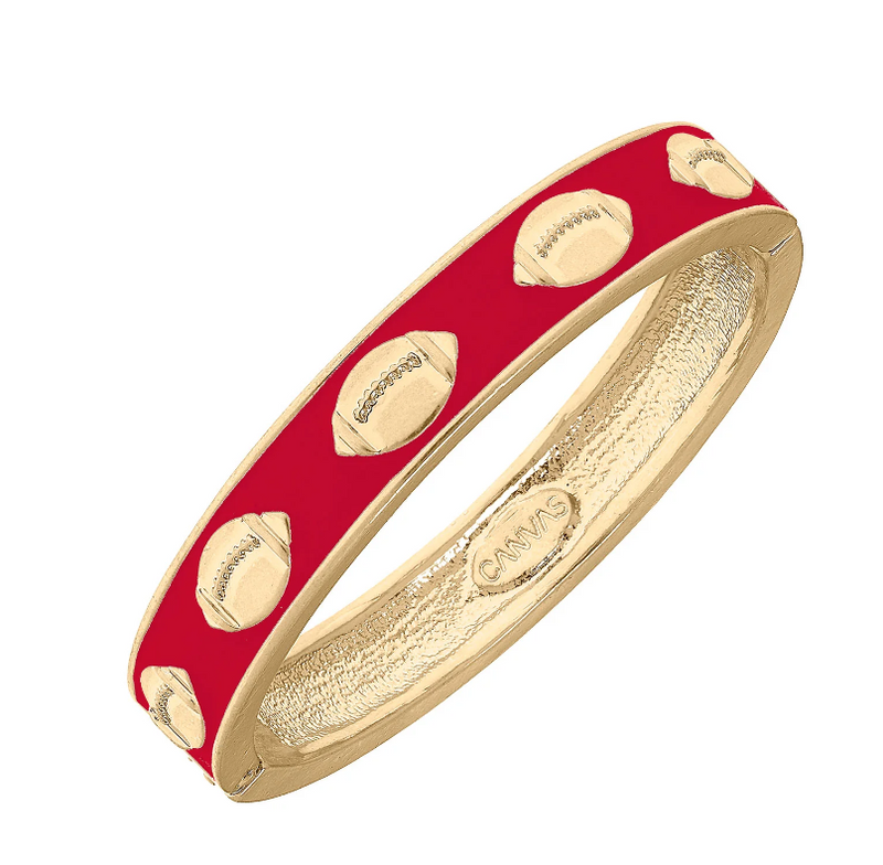 Red Football Bangle