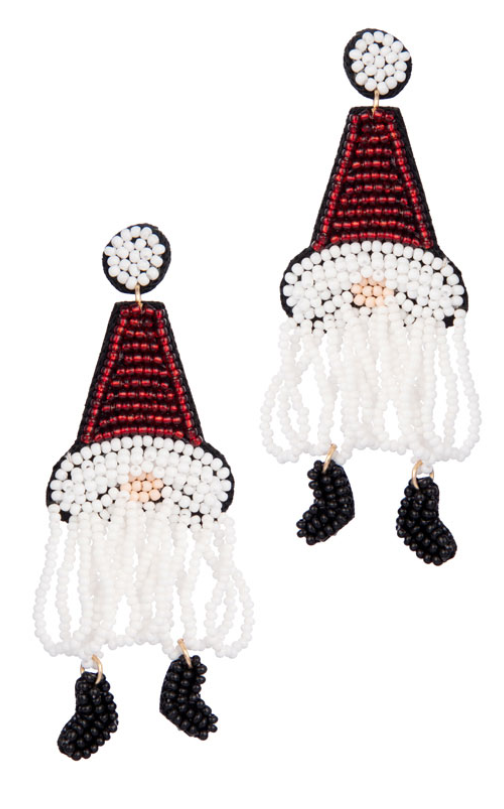 Red Gnome Earring