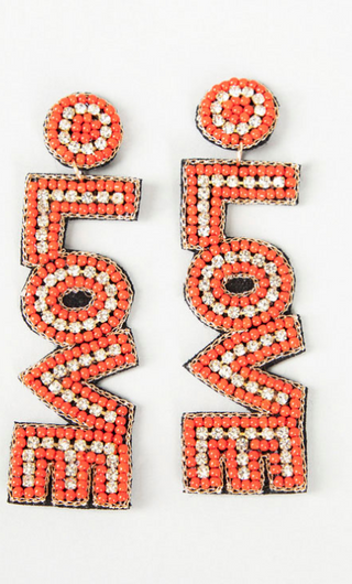 Red LOVE Earring