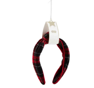 Red Plaid Headband