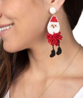 Red Santa Claus Earring