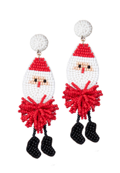 Red Santa Claus Earring