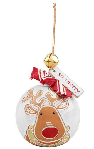 Reindeer Ball Ornament