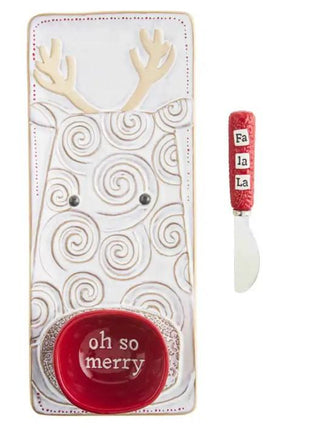 Reindeer Dip & Tray Set