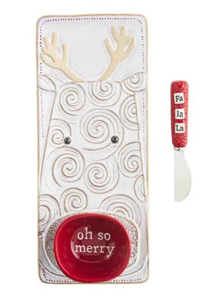 Reindeer Dip & Tray Set