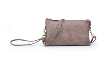 Riley Crossbody/Wristlet Warm Taupe