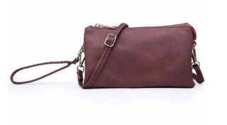 Riley Wristlet Crossbody Maroon