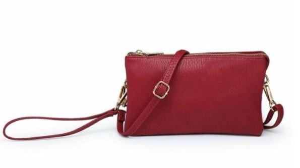 Riley Wristlet Crossbody Wine