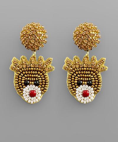 Rudolph Crystal Dome Earring G