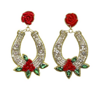 Run For Roses Earring