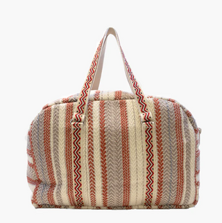 Rust Woven Duffle Bag