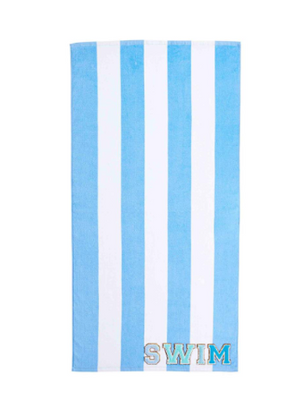 SWIM Blue Stripe Towel