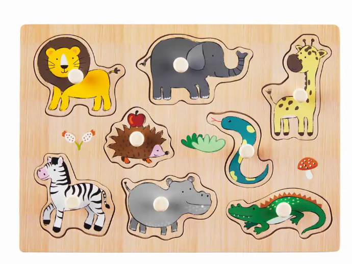 Safari Knob Wood Puzzle