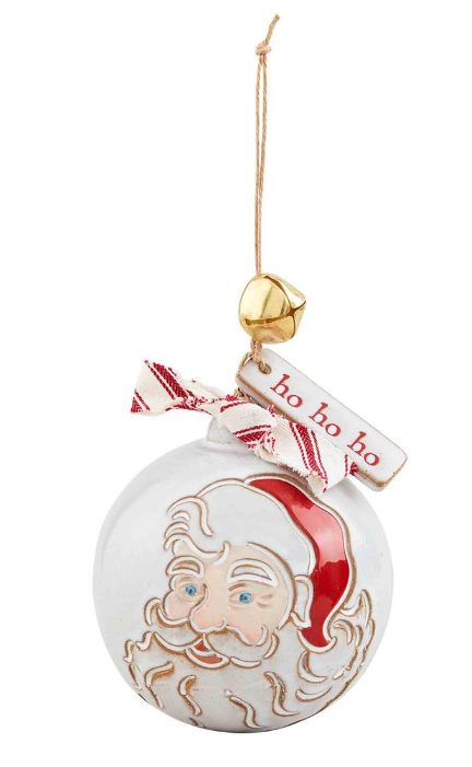 Santa Ball Ornament