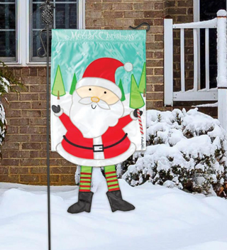Santa Christmas Garden Flag