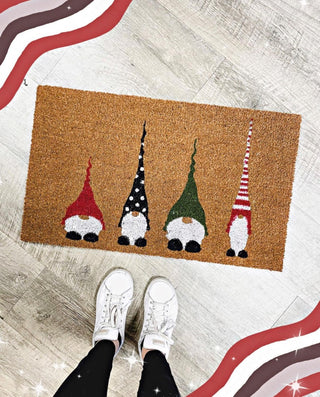 Santa Gnome Doormat