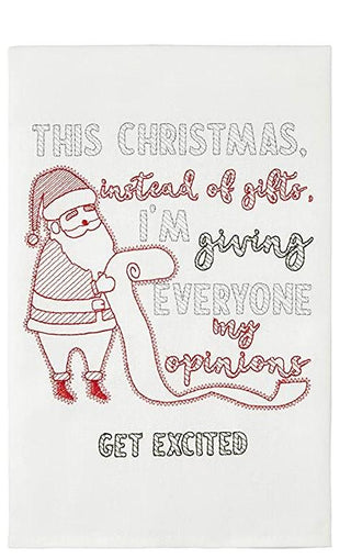 Santa Holiday Dish Towel