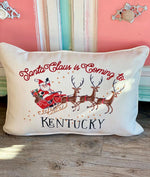 Santa Is Coming To KY Pillow