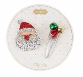 Santa & Jingle Bells Clips