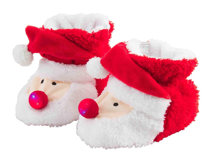 Santa Light Up Slippers