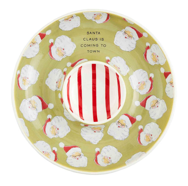 Santa Pattern Chip & Dip