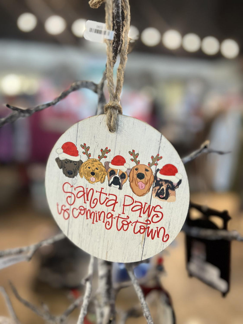 Santa Paws Ornament