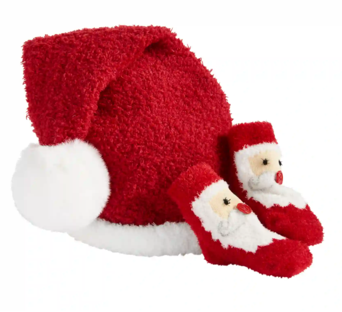 Santa Sock/Hat Set