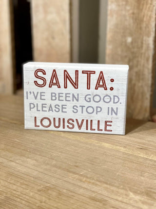 Santa Stop In KY Sign