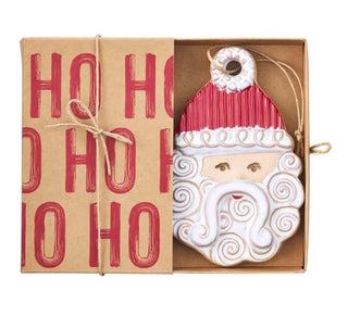 Santa Swirl Ornament