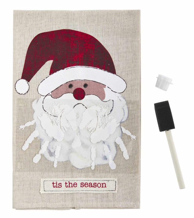 Santa Xmas Hand Print Towel
