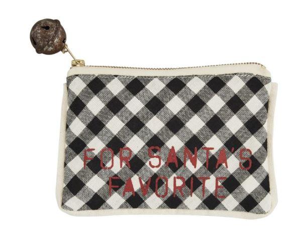 Santas Fav Check Gift Pouch