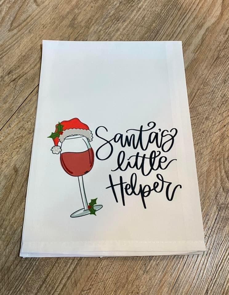 Santa's Little Helper Towel