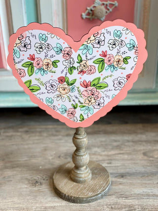 Scalloped Heart Topper