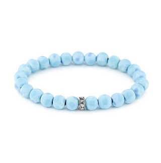 Mandala Blue Stack Bracelet