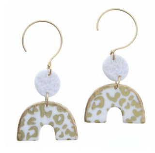 Serena Earring Leopard Gold