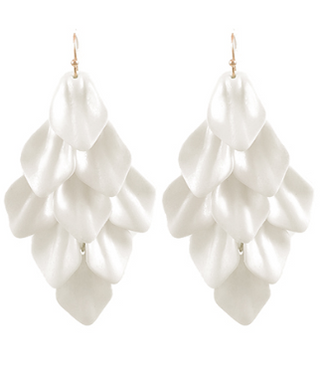 Serienna Earrings White