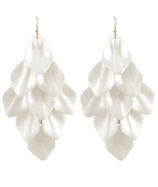 Serienna Earrings White