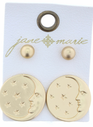 Set of 2: Gold Ball & Moon and Stars