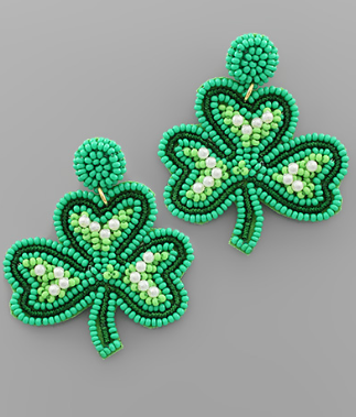 Shamrock St Patrick's Earring